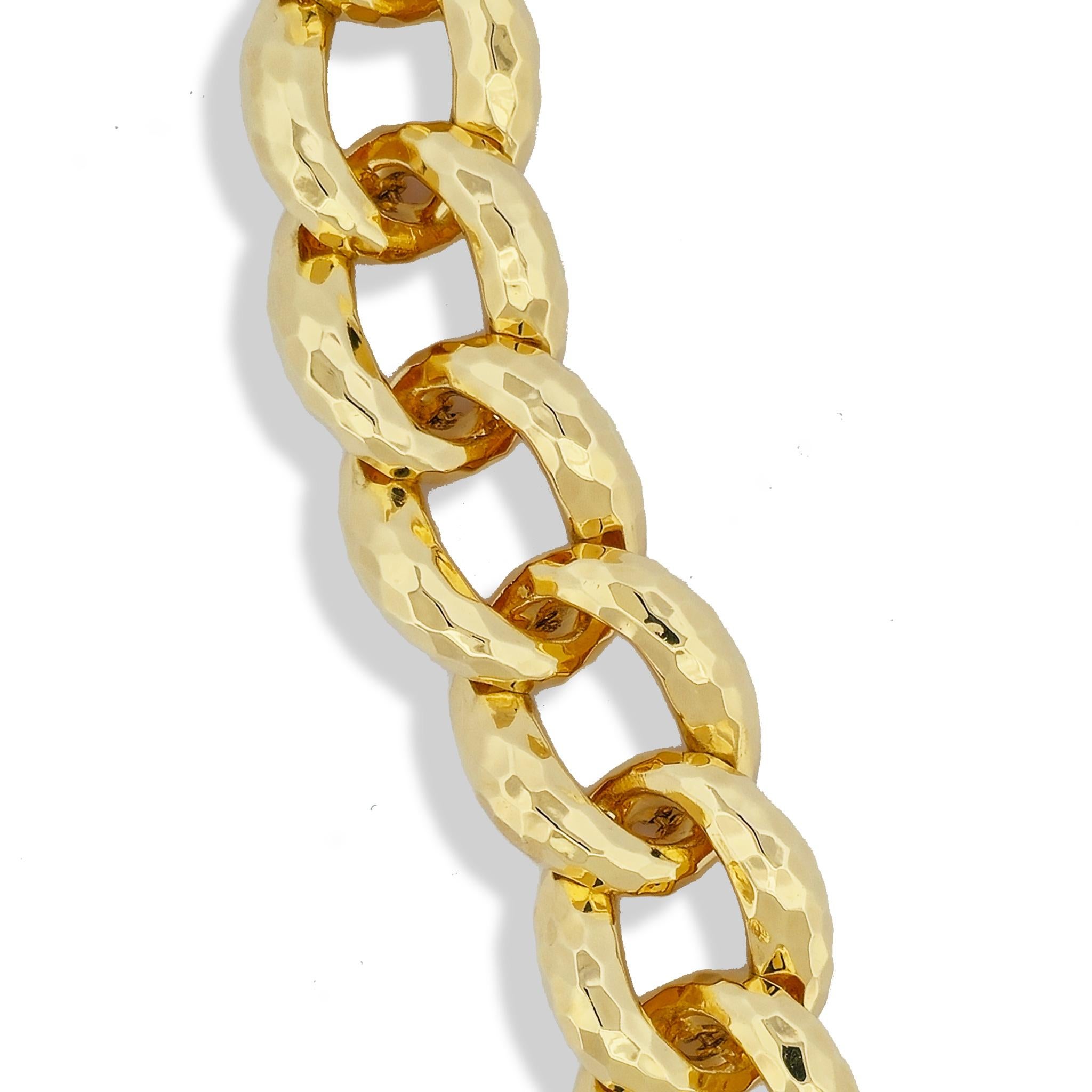 Henry Dunay, collier de succession en or jaune 18 carats Excellent état - En vente à Miami, FL