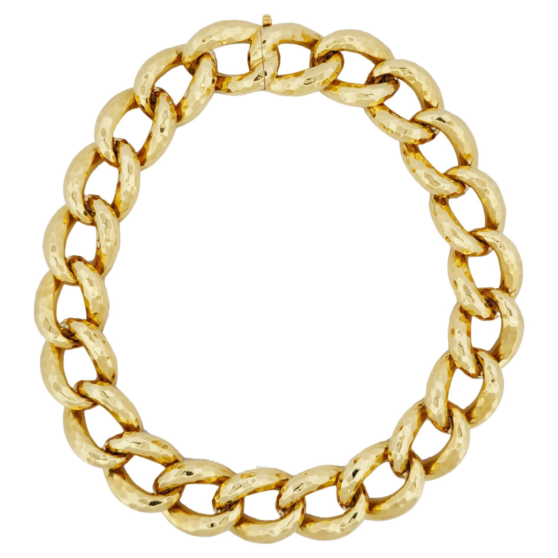 Henry Dunay 18 Karat Yellow Gold Estate Necklace For Sale