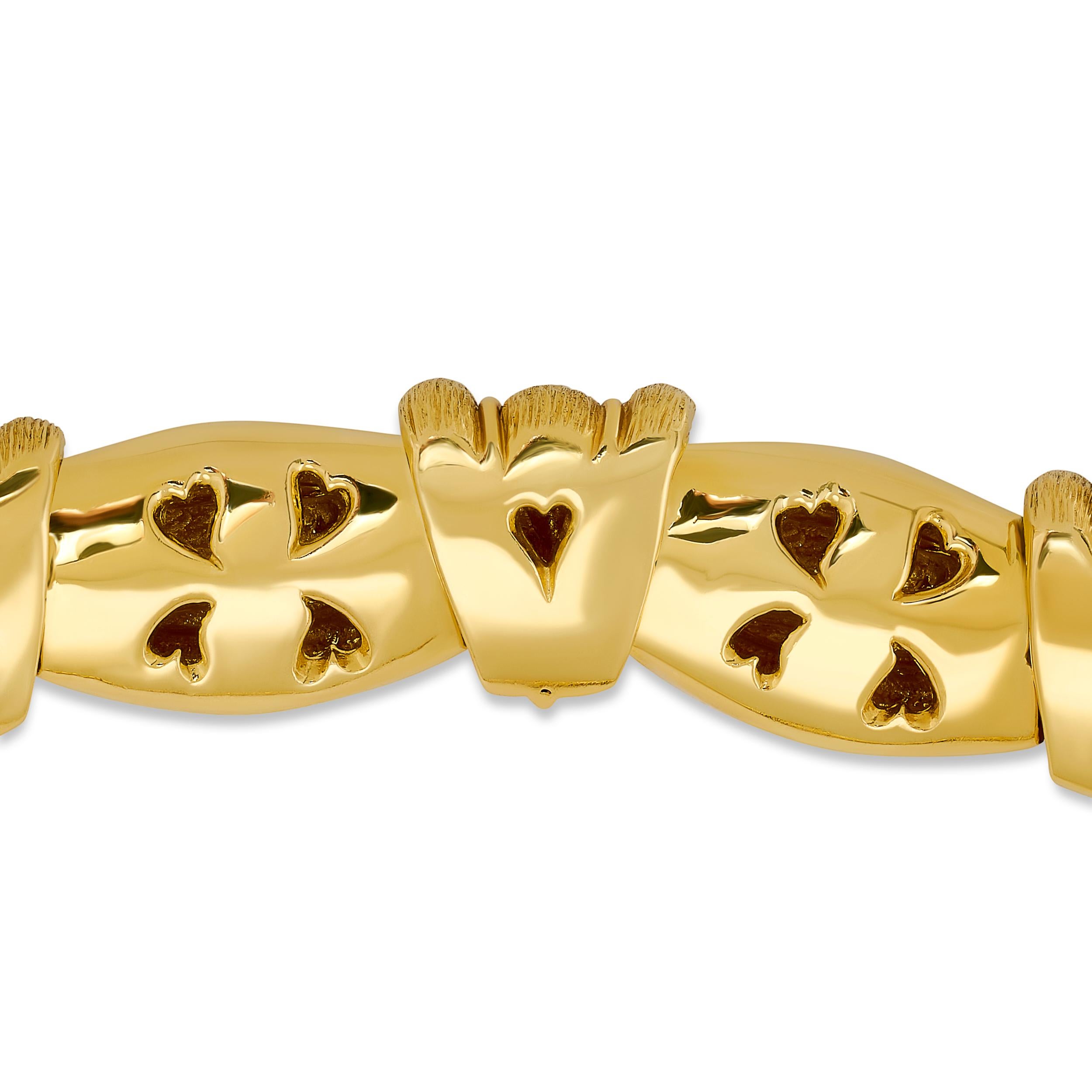 Henry Dunay Collier en or jaune 18 carats Bon état - En vente à Philadelphia, PA