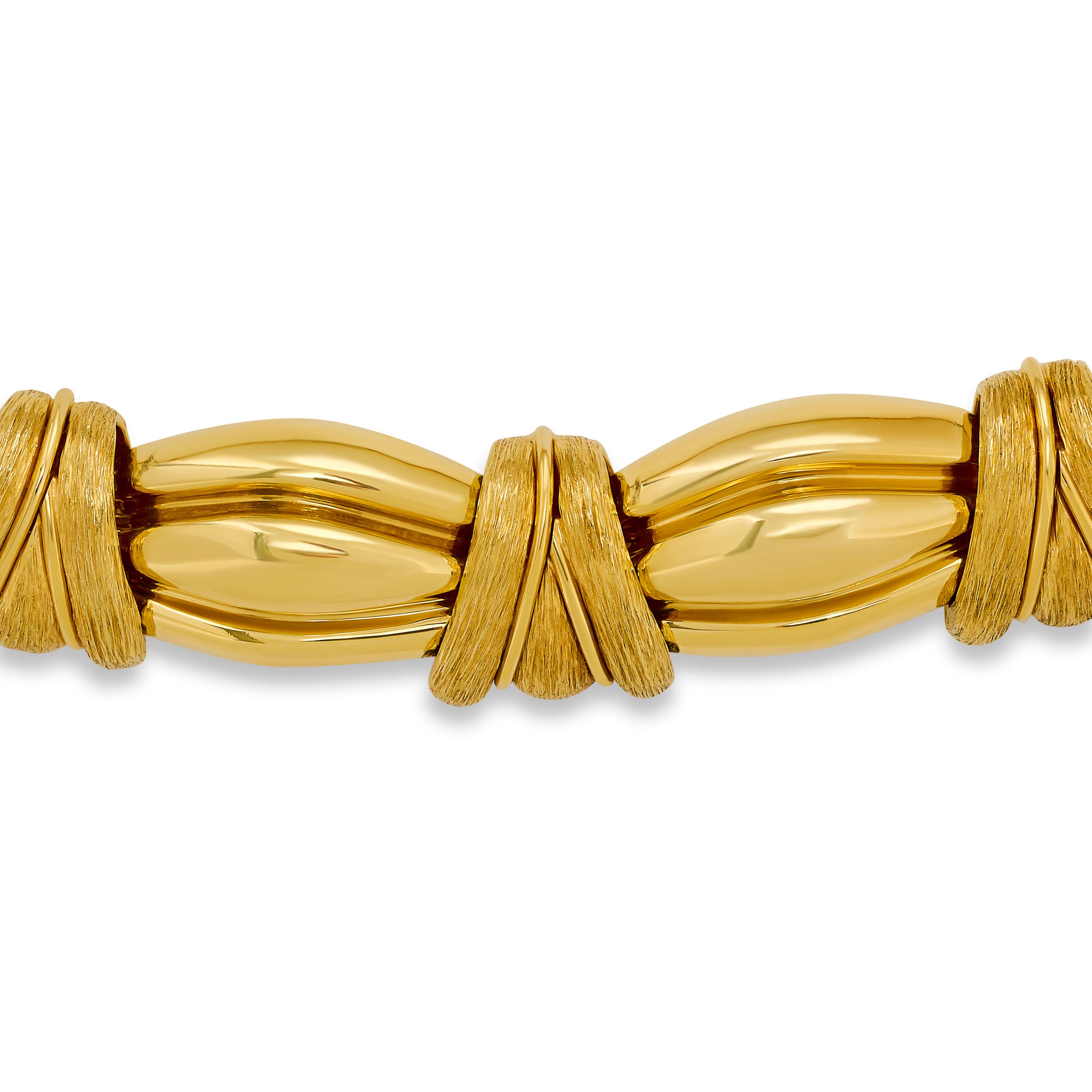 Henry Dunay Collier en or jaune 18 carats Unisexe en vente