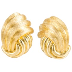 18 Karat Goldohrringe von Henry Dunay