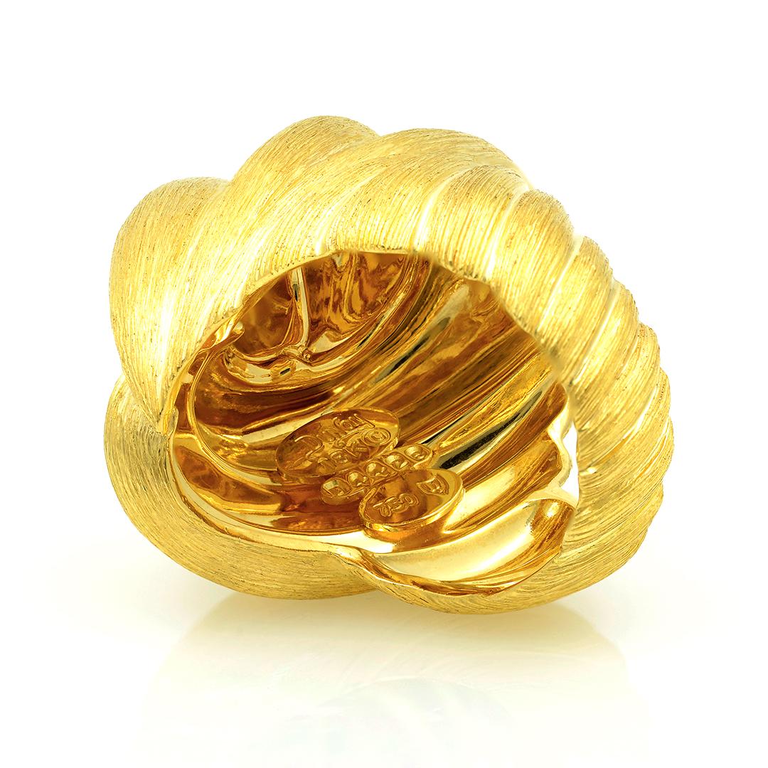 Henry Dunay 18k Gold Sabe Swirl Ring 3