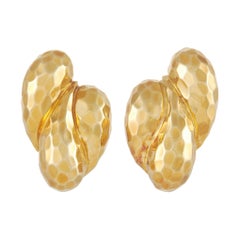 Henry Dunay 18K Yellow Gold Clip-On Earrings