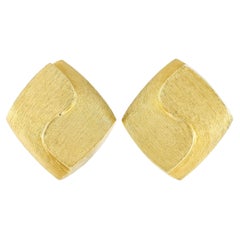 Henry Dunay 18k Yellow Gold Clip-On Earrings
