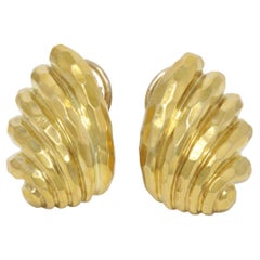 Henry Dunay 18K Yellow Gold Earrings