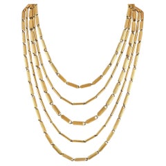 Henry Dunay 18K Yellow Gold Multi-Strand Necklace