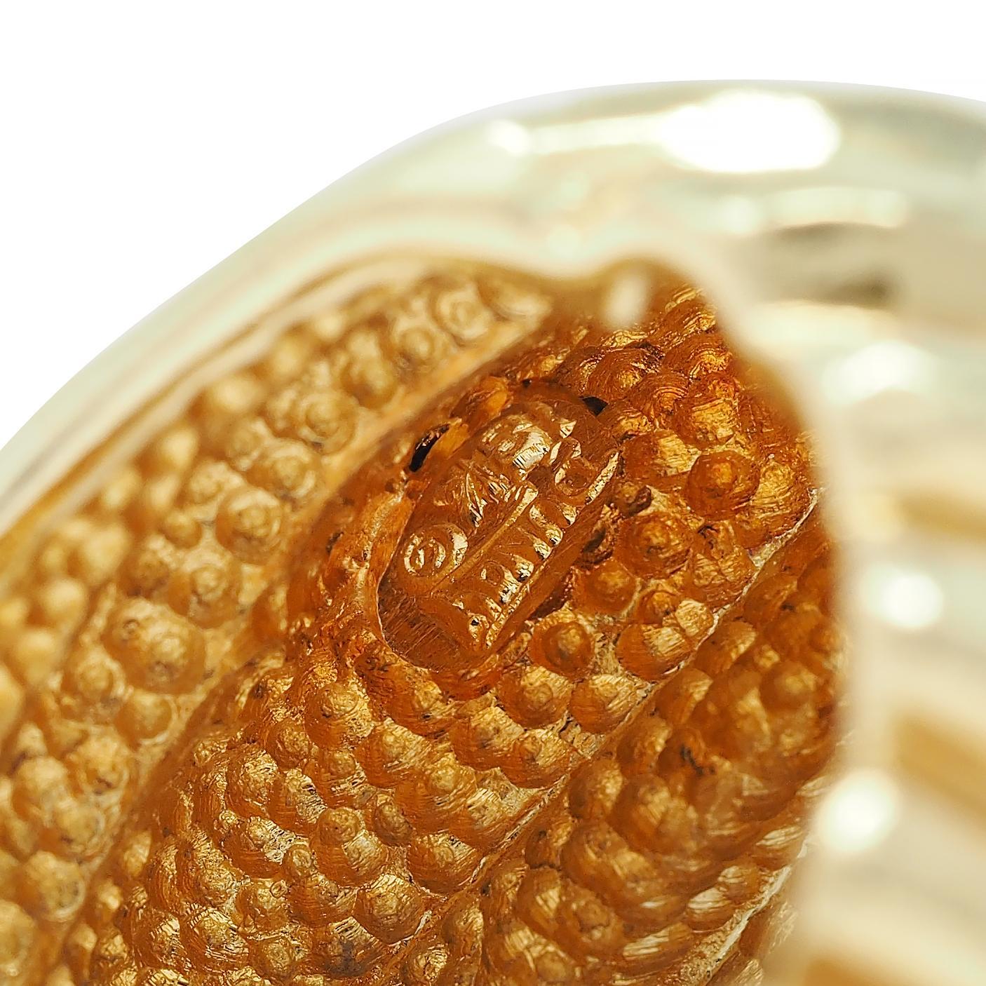 Henry Dunay 1970's 18 Karat Yellow Gold Vintage Hammered Swirl Ring For Sale 6