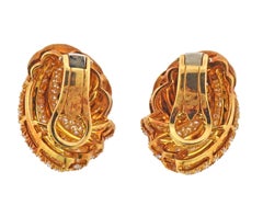 Pendientes de oro con diamantes Henry Dunay