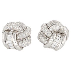 Henry Dunay Diamond Knot Earrings