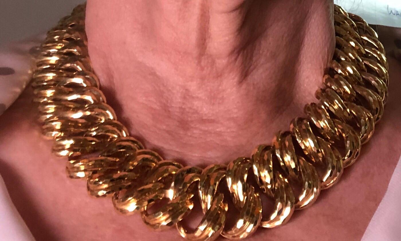 Henry Dunay Facet Gold Necklace 8