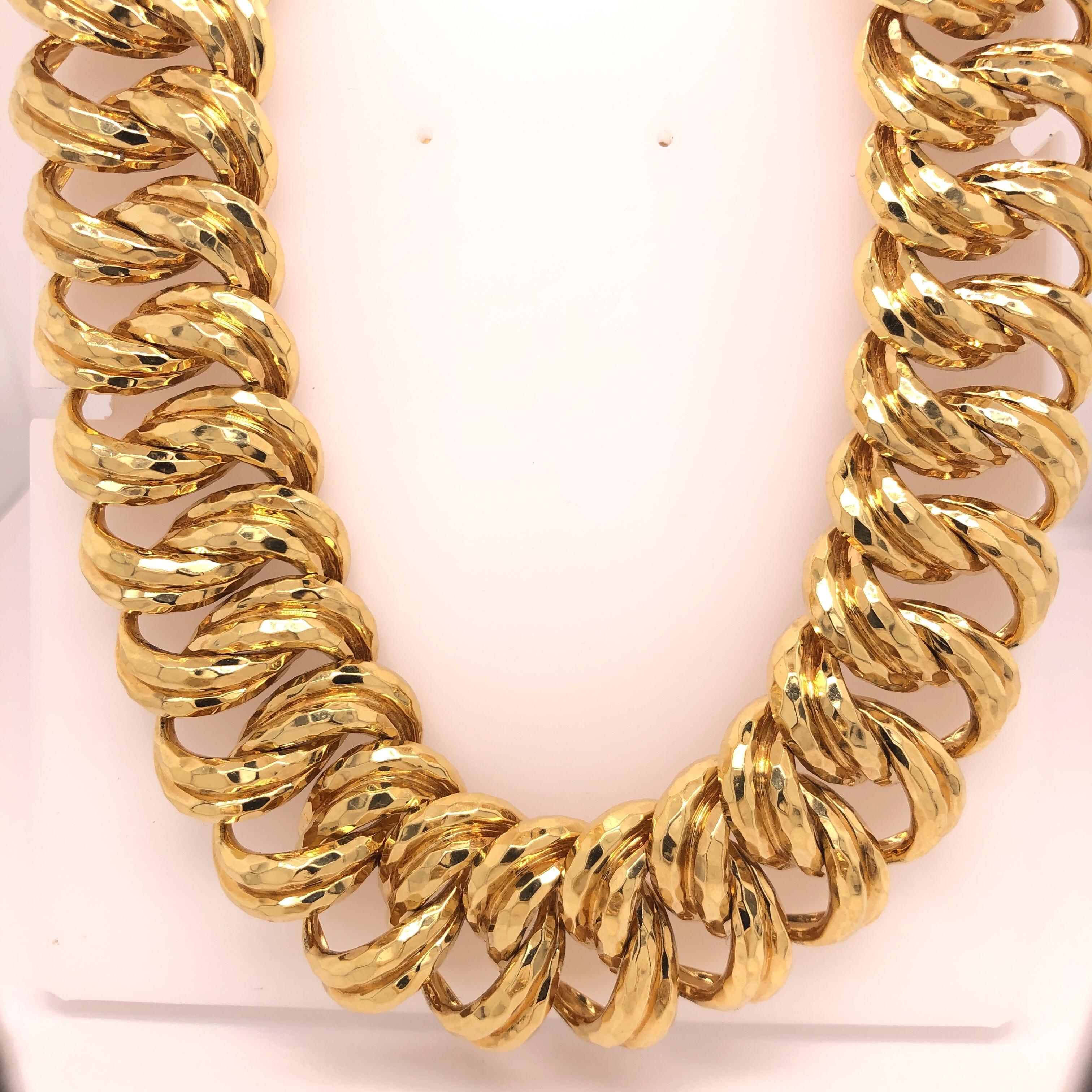Henry Dunay Facet Gold Necklace 4