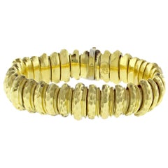 Henry Dunay Faceted Gold Bracelet