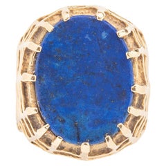 Henry Dunay Gold and Lapis Cocktail Ring