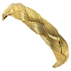 Henry Dunay Gold Braided Bracelet