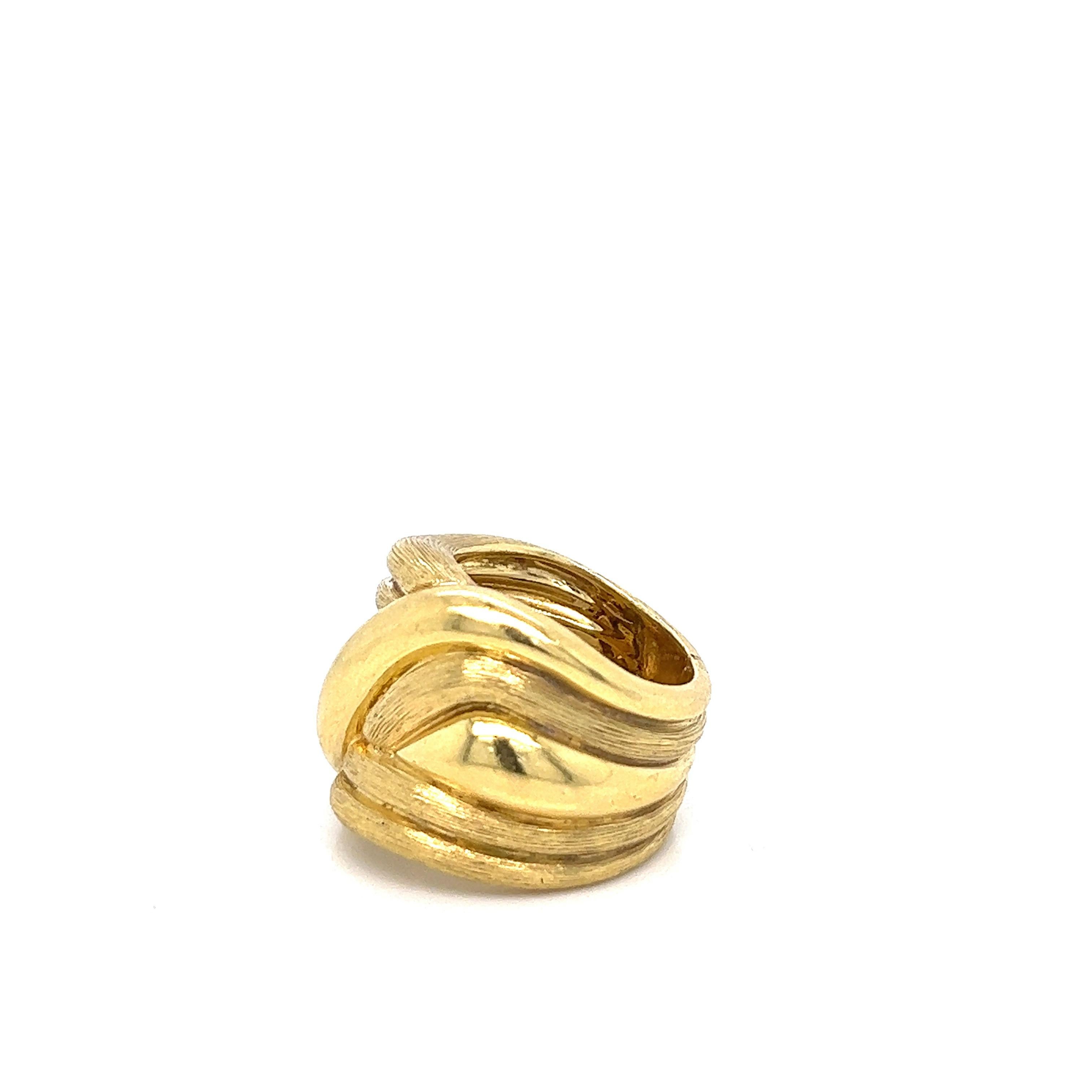 Women's or Men's Henry Dunay Gold Ring For Sale
