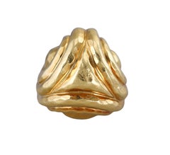 Henry Dunay Hammered Yellow Gold