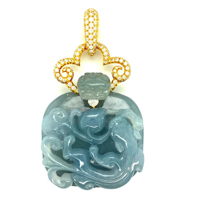 jade dog pendant