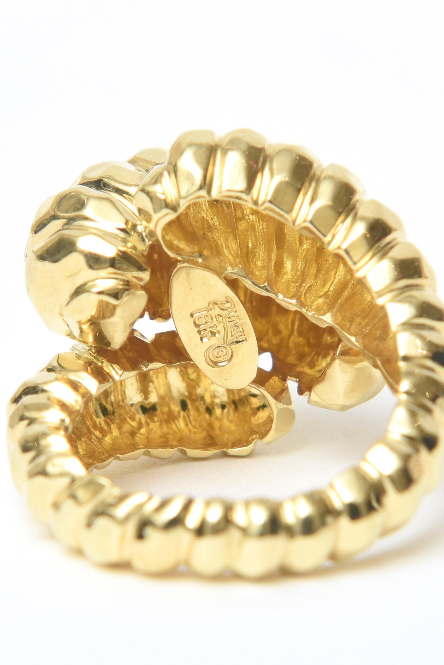 Handgehämmerter Ring aus 18 Karat Gelbgold von Henry Dunay im Angebot 4