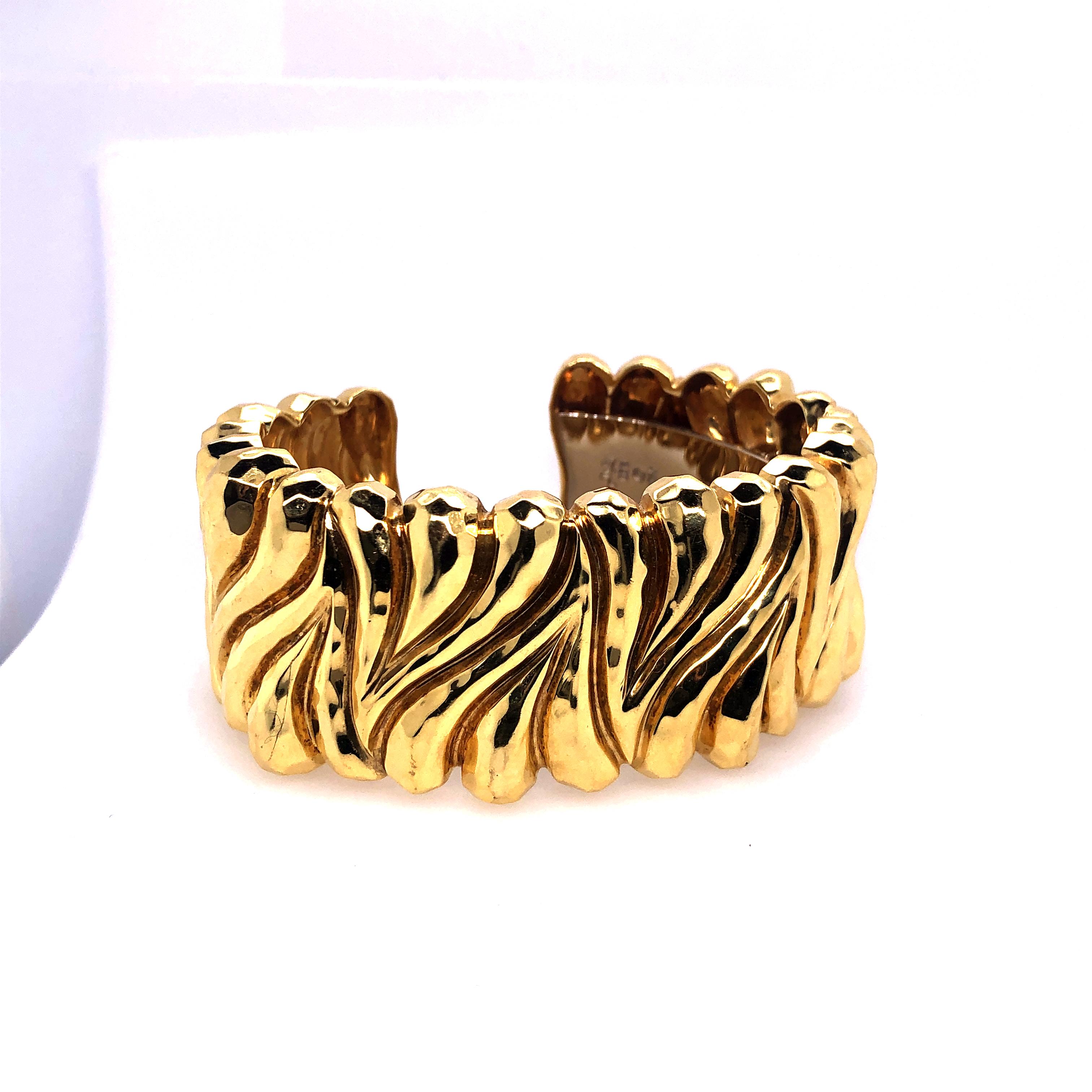 Women's Henry Dunay Heavy Yellow Gold Cuff