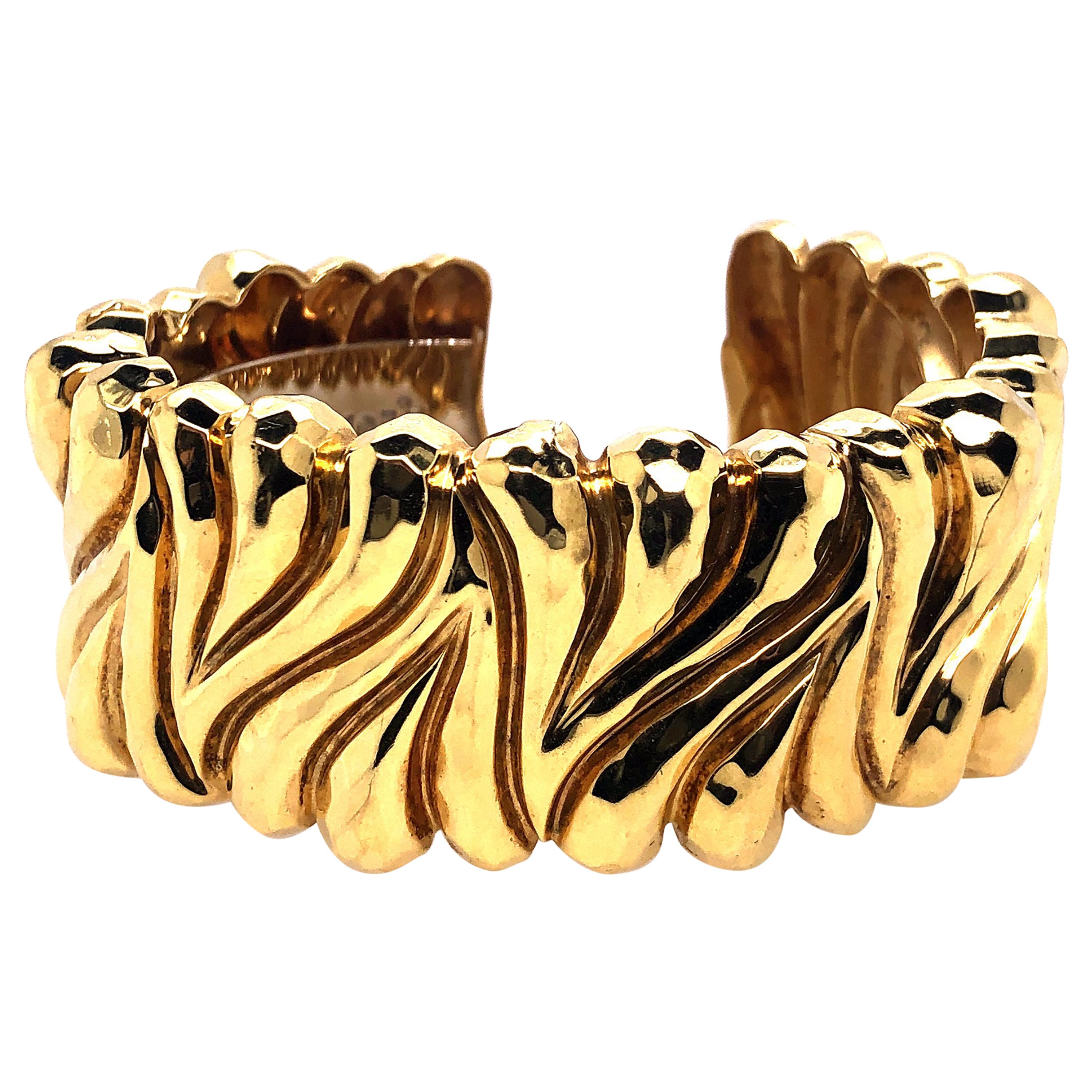 Henry Dunay Heavy Yellow Gold Cuff