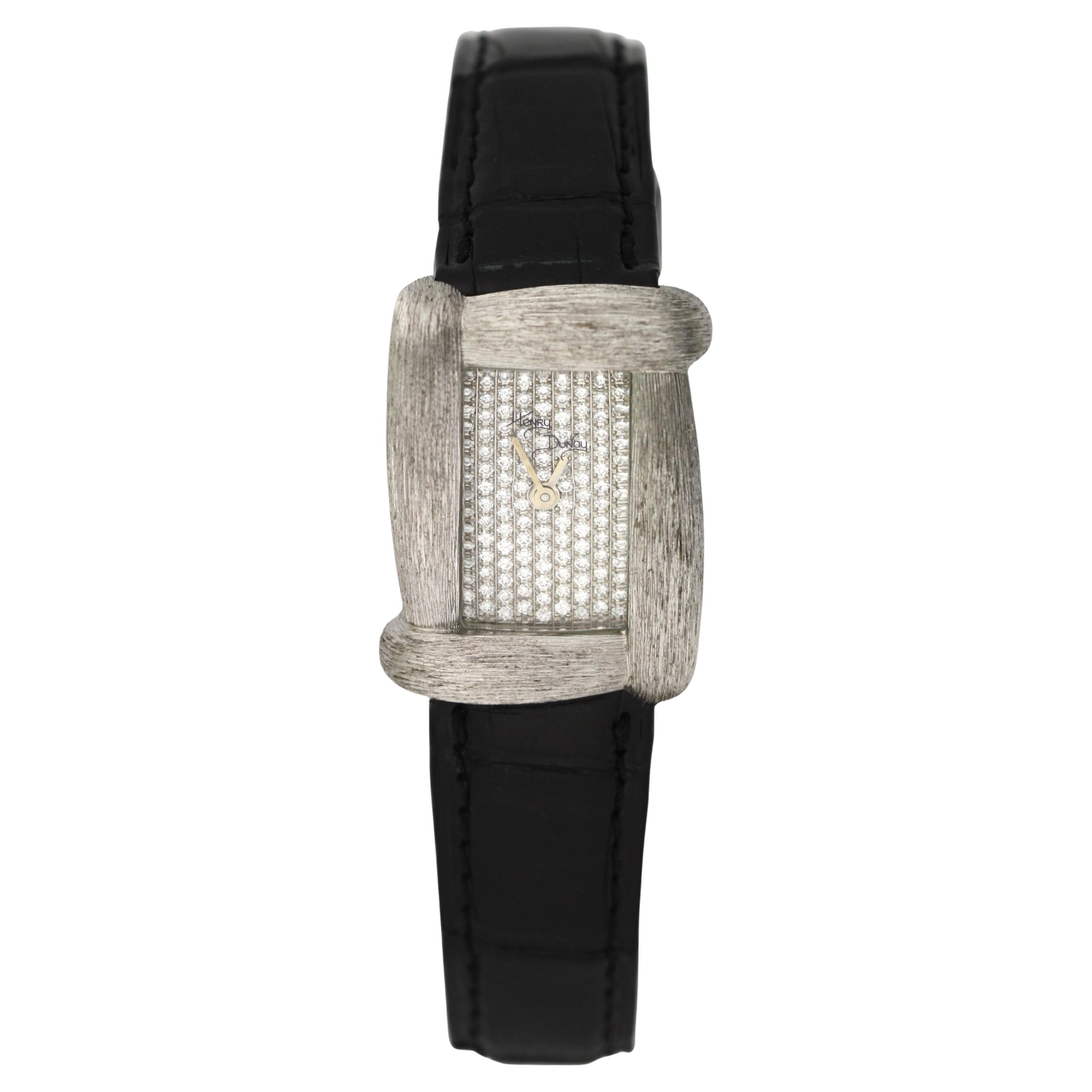 Henry Dunay Ladies’ 18K White Gold Diamond-Set Wristwatch