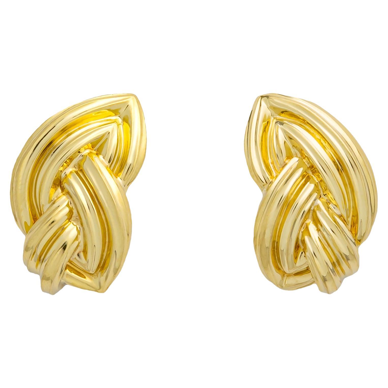 Henry Dunay Nightwind Gold Earrings