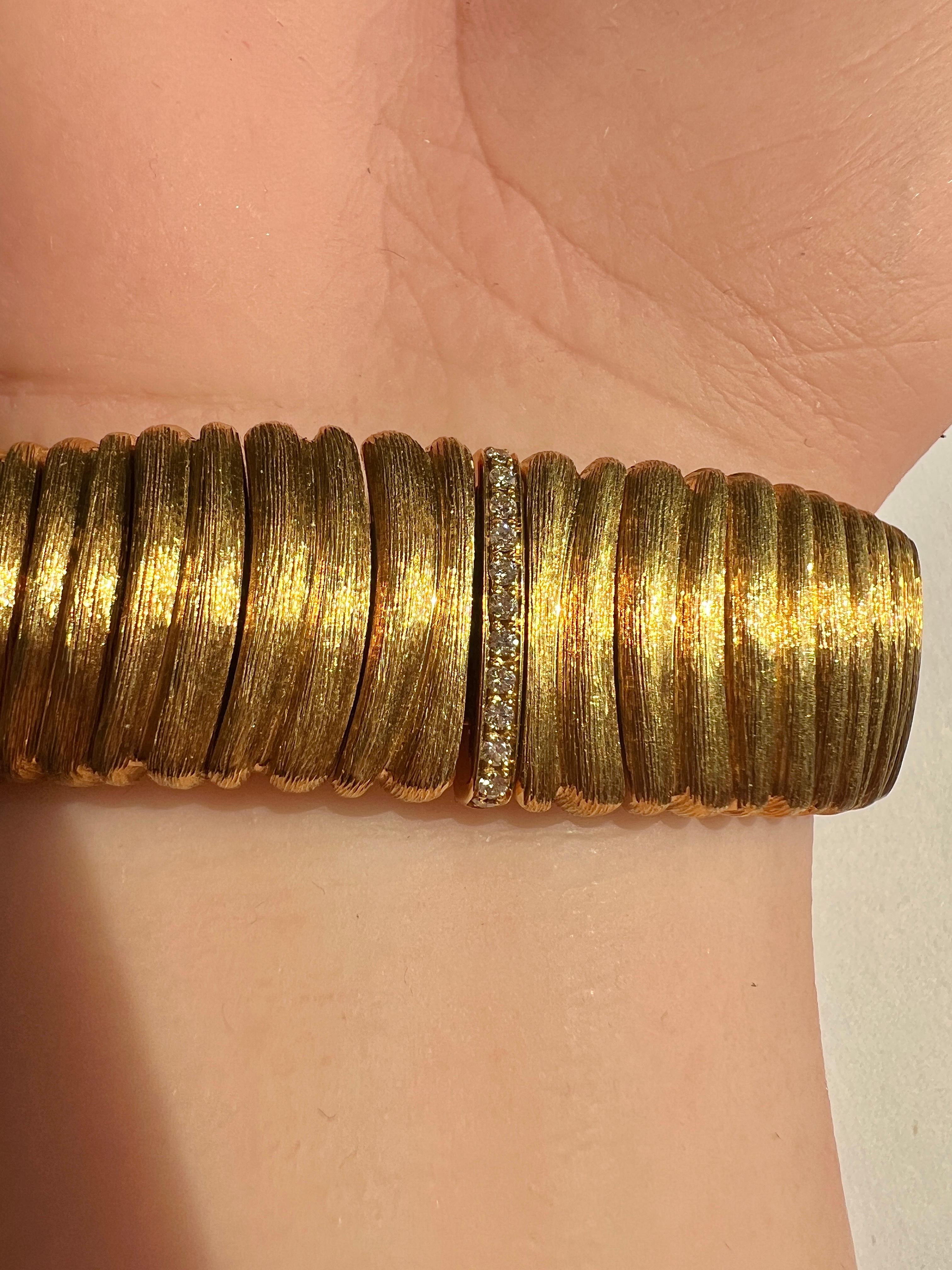Orologio con diamanti in oro 18k di Henry Dunay 