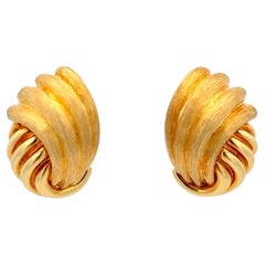 Henry Dunay Sabi Clip-On Earrings in 18K Yellow Gold