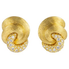 Henry Dunay Sabi Collection Diamond Earrings