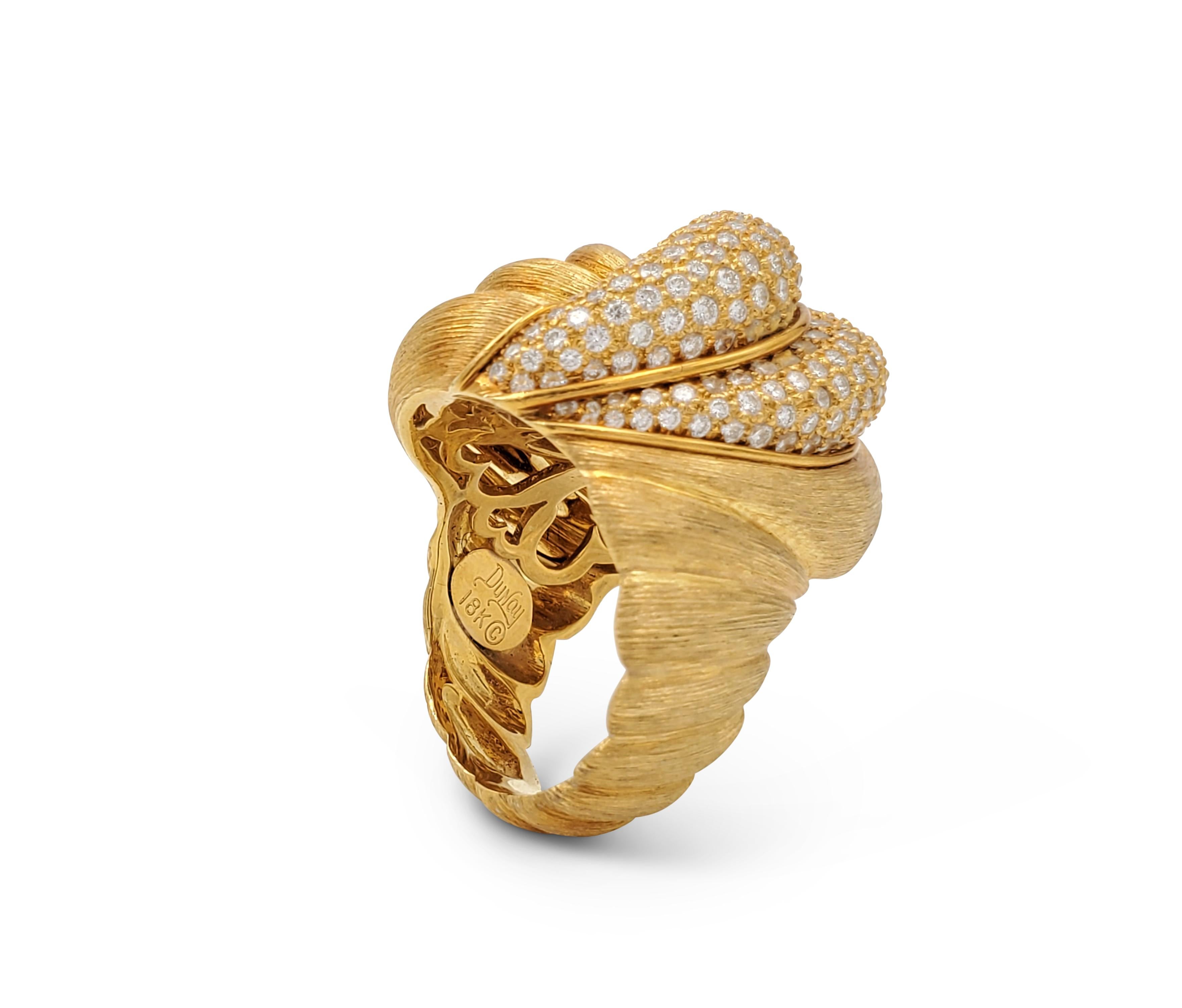 Henry Dunay 'Sabi' Gold and Diamond Pave Ring 1