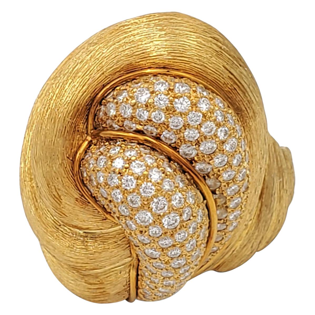 Henry Dunay 'Sabi' Gold and Diamond Pave Ring