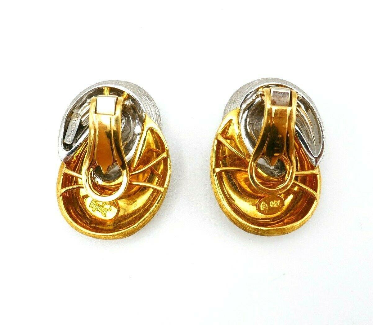 Henry Dunay Sabi Yellow Gold Platinum Earrings Brooch Set For Sale 1