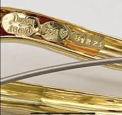 Henry Dunay Broche/alfiler de concha de mar Acabado martillado Oro amarillo de 18 quilates