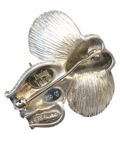 Henry Dunay Sterling and 18k Gold Elephant Brooch