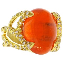 Henry Dunay Tangerine Moonstone Ring
