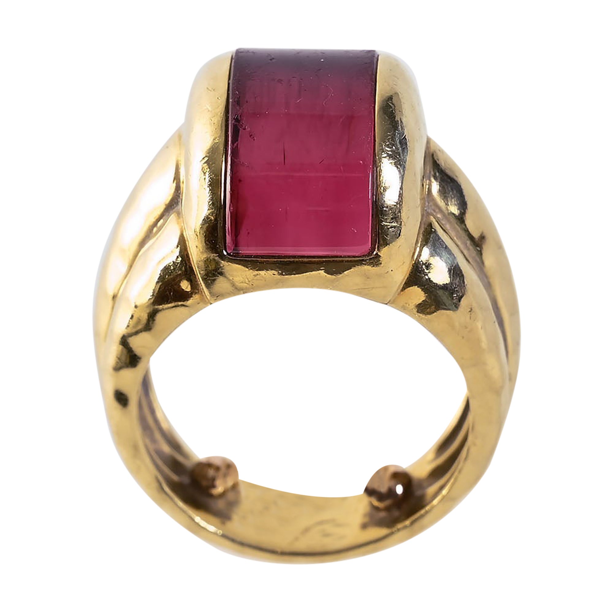 Henry Dunay Tourmaline Gold Ring