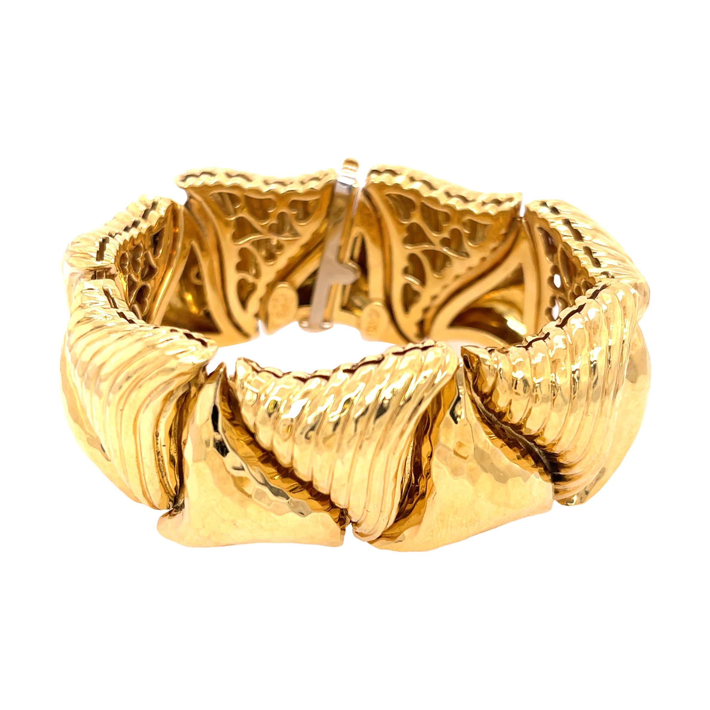 Bracciale largo ondulato Henry Dunay