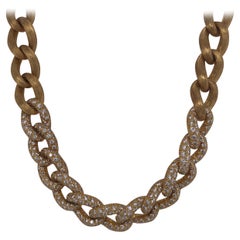 Henry Dunay Collier Sabi en or jaune et diamants