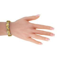 Henry Dunay Yellow Gold and Platinum Bracelet