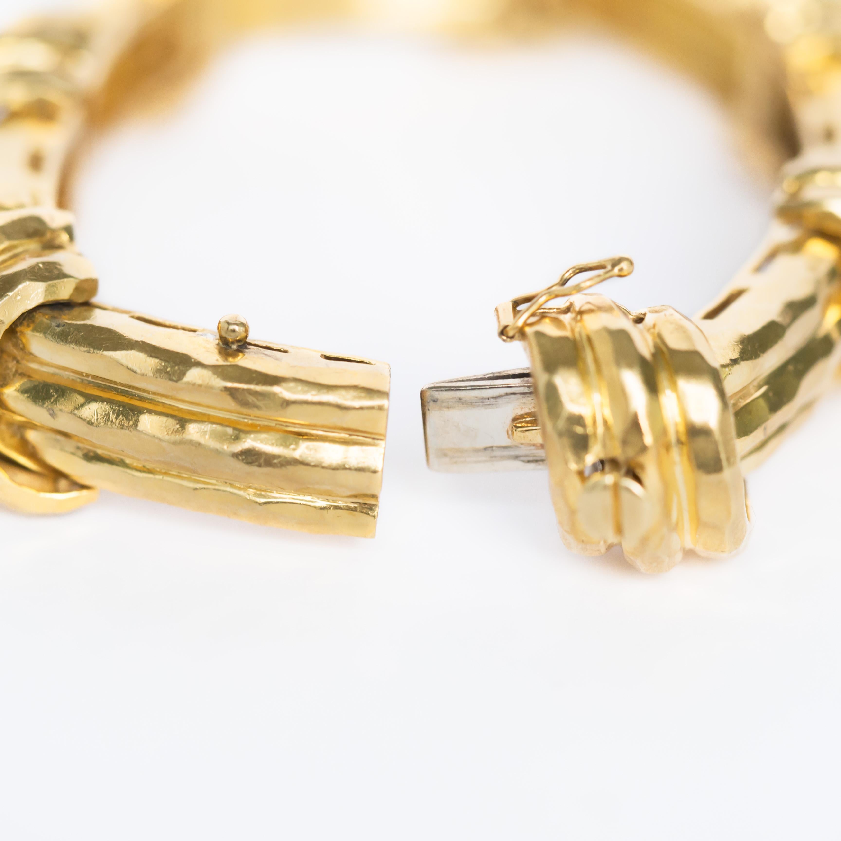 Women's or Men's Henry Dunay Yellow Gold Bracelet