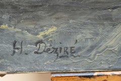 Henry Déziré (1878–1965) – Stillleben mit Erdbeeren und Blumen, signiert