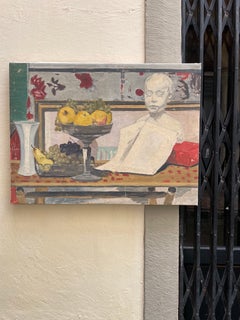Henry Déziré (1878–1965), Studio Still Life with Bust and Fruit