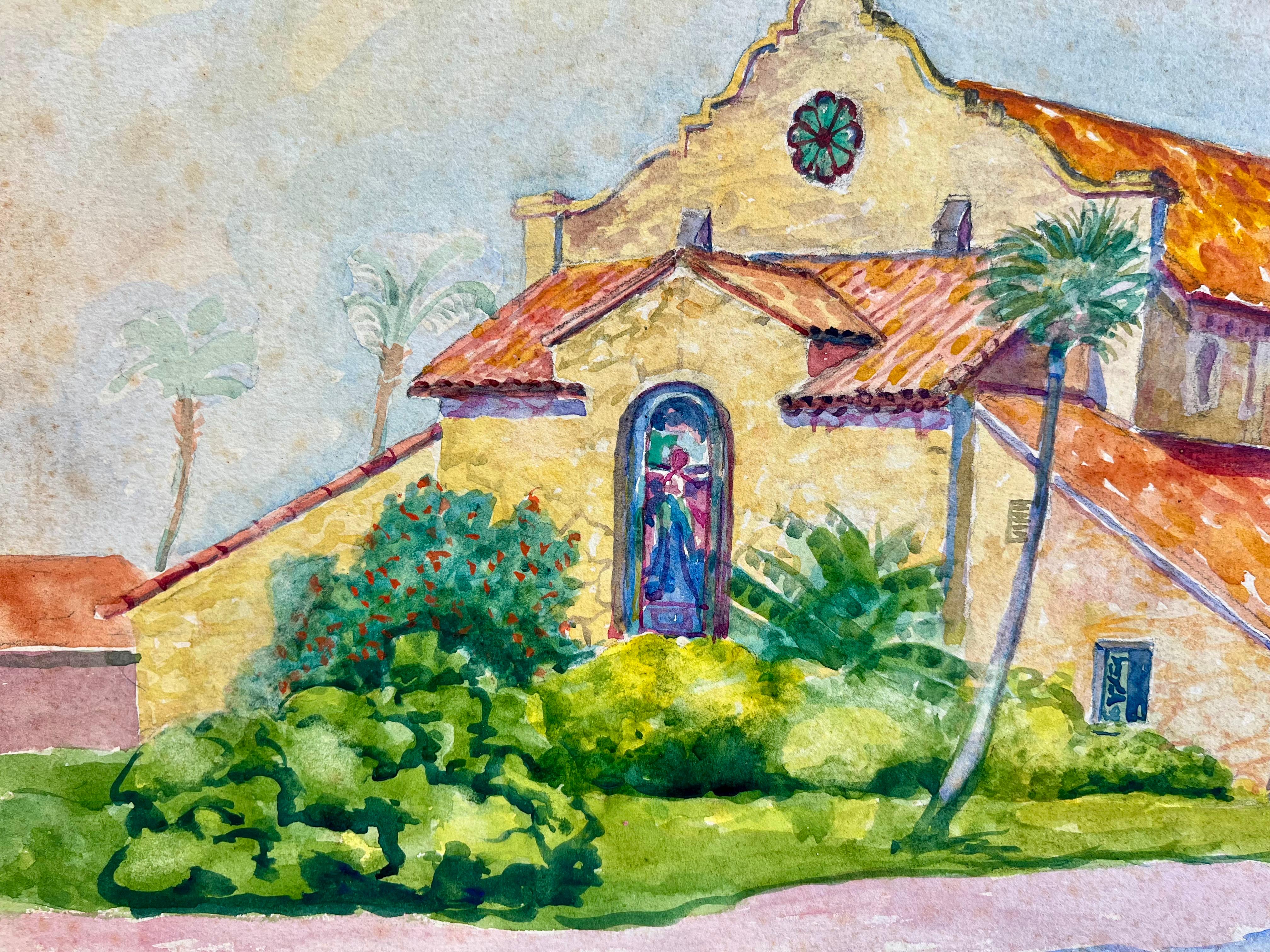 St. Augustine-Kathedrale, Florida (Impressionismus), Painting, von Henry Eugene Fritz