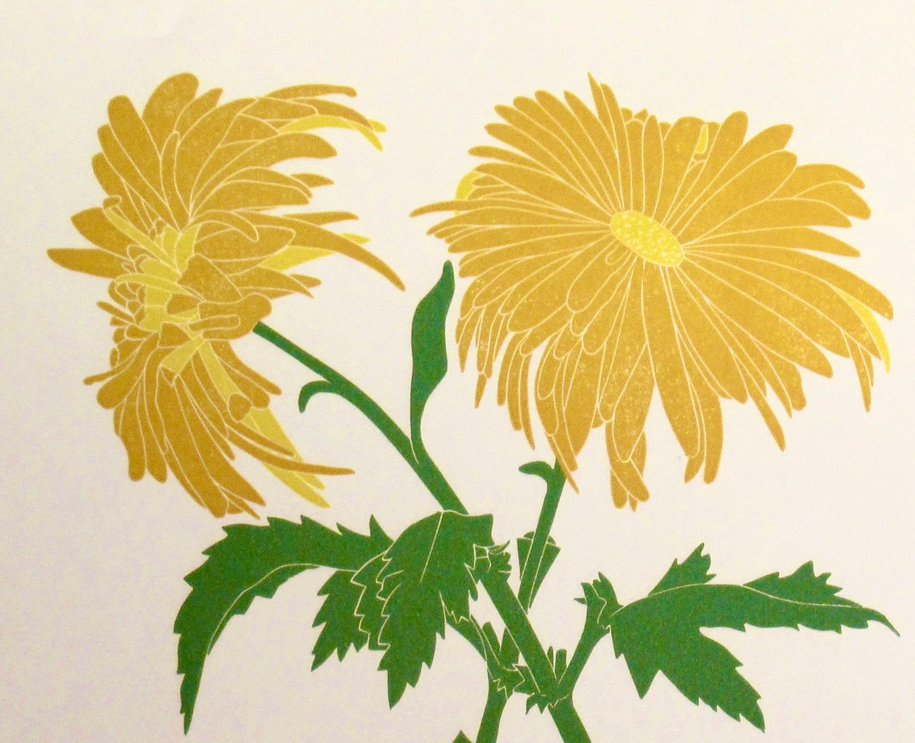 Chrysantheme (Amerikanischer Realismus), Print, von Henry Evans