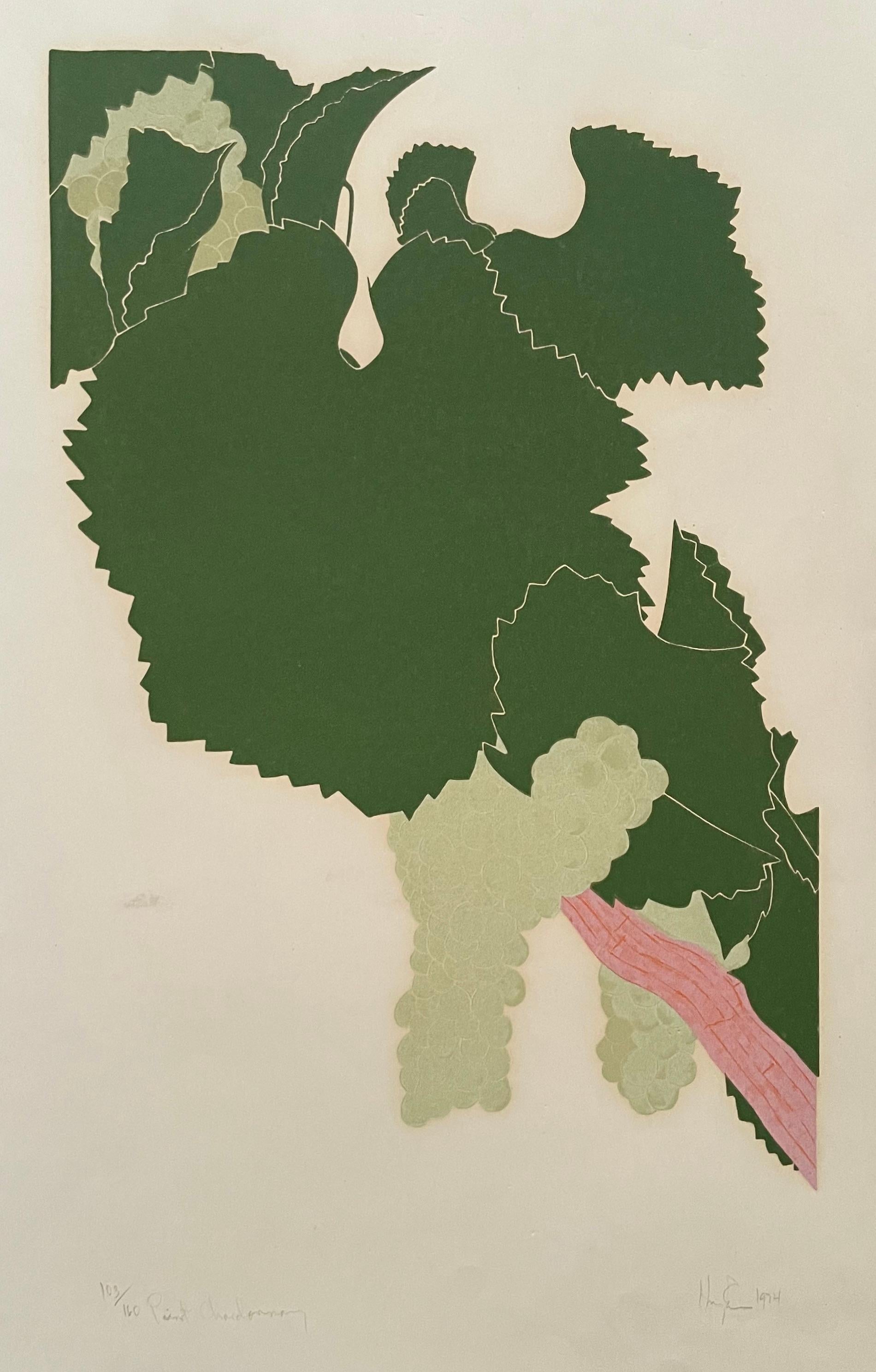 Henry Evans (1918-1990) 
Pinot Chardonnay
Print signed, numbered 103/160, dated 1974
Light exposure, adhesive in the corners 
50.5 x 33 cm
