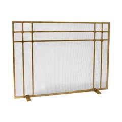 Henry Fireplace Screen in Aged Gold
