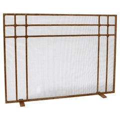 Henry Fireplace Screen in Tobacco