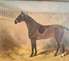 19th century Victorian Antique Polo Pony or horse in a stable called Glengyle