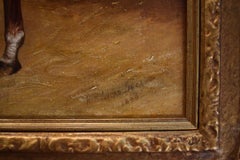 HENRY FREDERICK LUCAS LUCAS, horse in stable, oil, 19th century