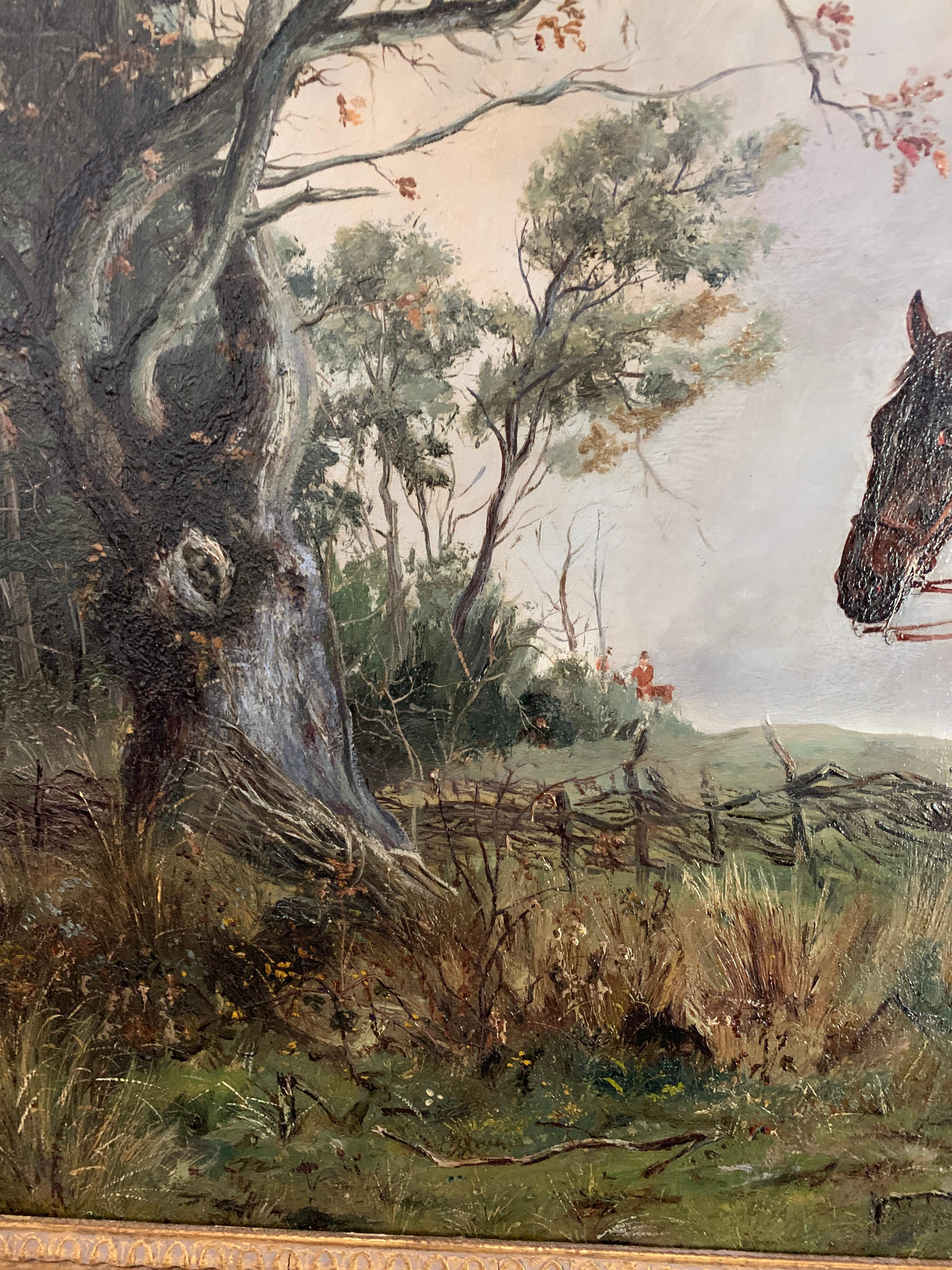 English portrait of a huntsman on his horse in a landscape. W. Goodall hunting with the  Pytchley hounds

Henry Frederick Lucas Lucas was born in Louth, Lincolnshire in 1848 to St. John Wells, a surgeon, and Louisa Lucas. By 1871, his mother had